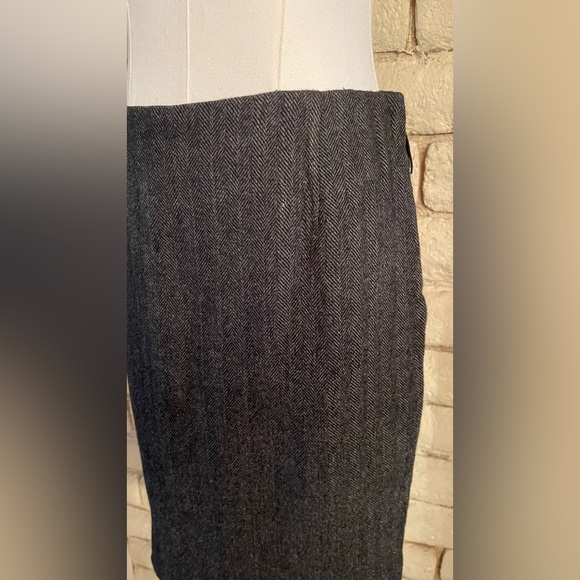 Max Studio Wool Blend Grey Pencil Skirt - Picture 4 of 6